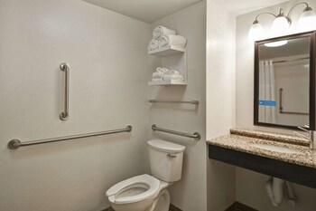 Room, 1 Queen Bed, Accessible, Refrigerator & Microwave (Roll-in Shower)