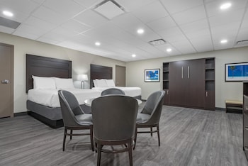 Standard Room, 2 Queen Beds, Non Smoking, Refrigerator & Microwave