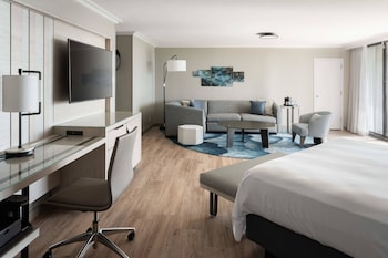 Executive Suite, 1 King Bed with Sofa bed, Balcony, Pool View