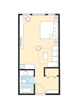 Studio Suite, 1 King Bed with Sofa bed, Kitchenette