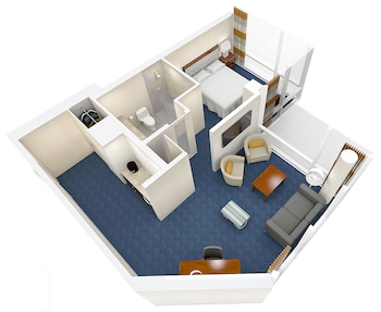 Club Room, 1 King Bed, Non Smoking (1 Bedroom Suite)