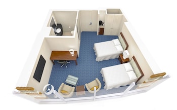 Room, 2 Double Beds (Low Floor)