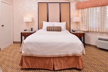Suite, 1 Queen Bed, Refrigerator & Microwave, Courtyard Area (Living Room)