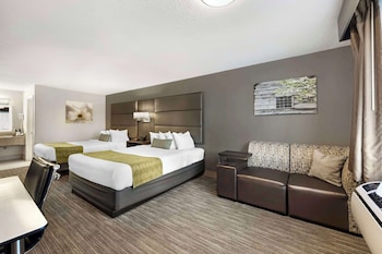 Standard Room, 2 Queen Beds, Non Smoking, Refrigerator & Microwave