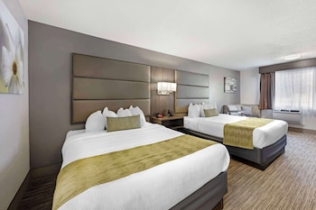 Standard Room, 2 Queen Beds, Non Smoking, Refrigerator & Microwave