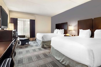 Standard Room, 2 Queen Beds, Non Smoking, Refrigerator & Microwave