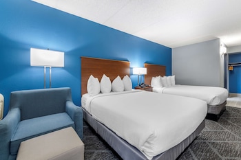 Standard Room, 2 Queen Beds, Non Smoking, Refrigerator & Microwave