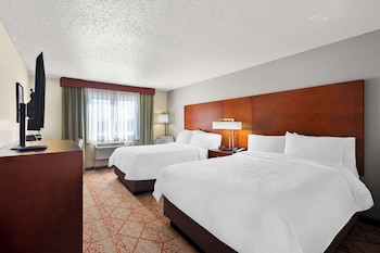 Standard Room, 2 Queen Beds, Non Smoking, Refrigerator & Microwave