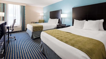 Standard Room, 2 Queen Beds, Non Smoking, Refrigerator & Microwave
