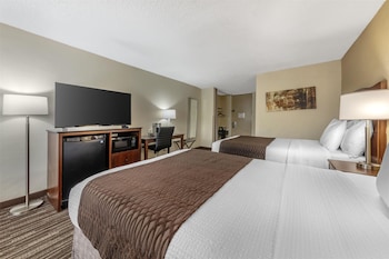 Standard Room, 2 Double Beds, Non Smoking, Refrigerator & Microwave