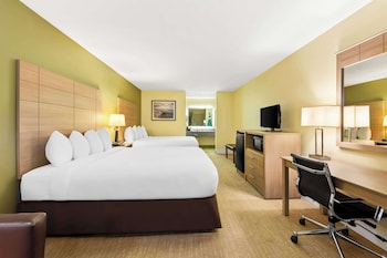 Standard Room, 2 Queen Beds, Non Smoking, Refrigerator & Microwave