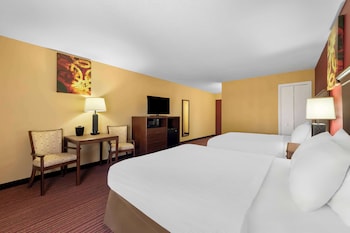 Standard Room, 2 Queen Beds, Non Smoking, Refrigerator & Microwave