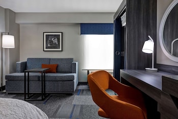 Room, 1 King Bed with Sofa bed, Refrigerator & Microwave