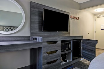 Room, 1 King Bed with Sofa bed, Refrigerator & Microwave
