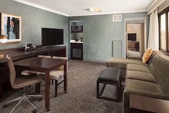 Suite, 1 King Bed with Sofa bed, Microwave