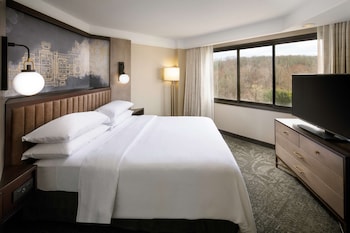 Suite, 1 King Bed with Sofa bed, Microwave, Corner