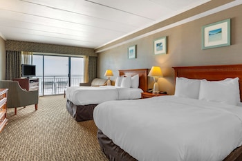 Efficiency, Oceanfront, Exterior Entrance, 2 Double Beds & Sofa Bed, Non Smoking