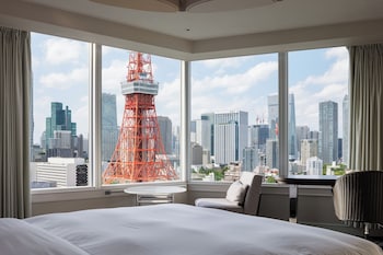 Room No.17- Panoramic Corner King Room, Non Smoking, 19-28F [Tokyo Tower View Bath Room]