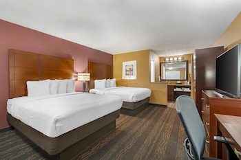 Standard Room, 2 Queen Beds, Non Smoking, Refrigerator & Microwave