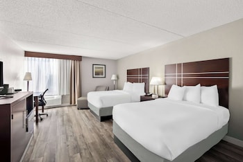 Standard Room, 2 Double Beds, Non Smoking, Refrigerator & Microwave (1st Floor;Pet Friendly)