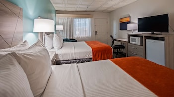 Standard Room, 2 Queen Beds, Non Smoking, Refrigerator & Microwave