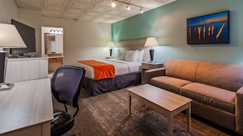 Standard Room, 1 King Bed, Non Smoking, Refrigerator & Microwave (Larger Room;with Sofabed)