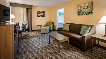 Suite, 1 King Bed, Non Smoking, Refrigerator & Microwave (Pet Friendly)
