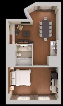 Executive Suite, 1 King Bed with Sofa bed, Non Smoking