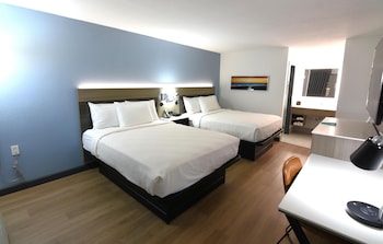 Standard Room, 2 Queen Beds, Non Smoking, Refrigerator & Microwave