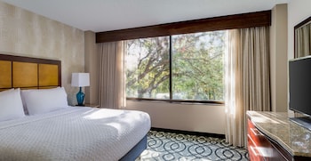 Suite, 1 King Bed, Accessible, Corner (Bathtub)