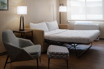 Traditional Suite, 1 King Bed with Sofa bed, Pool View (Mobility Accessible, Roll-In Shower)