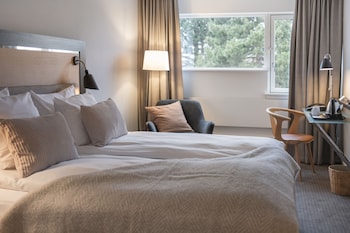 Family room with twin beds and two rollaway beds