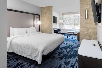 Suite, 1 King Bed with Sofa bed, Hearing Accessible (Roll-in Shower)