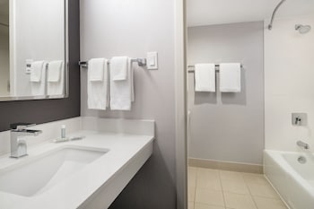 Suite, 1 King Bed with Sofa bed (Hearing Accessible)