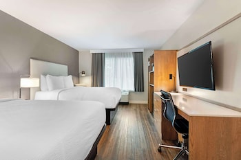 Standard Room, 2 Double Beds, Non Smoking, Refrigerator & Microwave