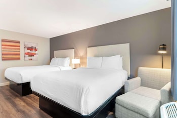 Standard Room, 2 Double Beds, Non Smoking, Refrigerator & Microwave