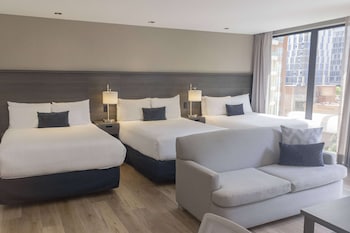 3 Double Beds, Balcony