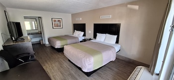 Standard Room, 2 Queen Beds, Non Smoking, Refrigerator & Microwave
