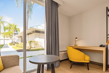 One King Bed, Mobility/Hearing Handicap Room, Roll-In Shower, Non-Smoking