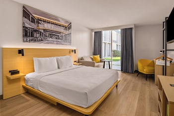 One King Bed, Mobility/Hearing Handicap Room, Roll-In Shower, Non-Smoking