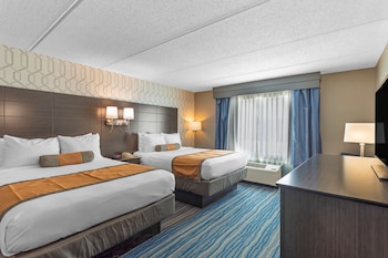Standard Room, 2 Queen Beds, Non Smoking, Refrigerator & Microwave (1st Floor;Pet Friendly)