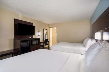 Standard Room, 2 Queen Beds, Non Smoking, Refrigerator & Microwave