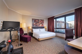 King Guest Room with Peloton Bike City Wing