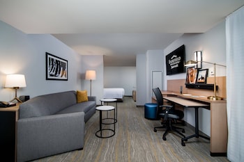 Studio, 1 King Bed with Sofa bed, Hearing Accessible, Balcony (Accessible Bathtub)