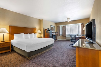 Standard Room, 1 King Bed, Fireplace, Pool View