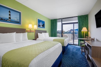 Room, 2 Double Beds, Non Smoking (No Pets, Street View)
