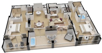 Royale Two Bedroom Presidential Suite Ocean Front