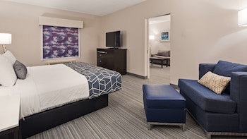 Room, 1 King Bed, Non Smoking, Refrigerator & Microwave (Shower Only;with Sofabed)