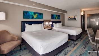 Standard Room, 2 Queen Beds, Non Smoking, Refrigerator & Microwave
