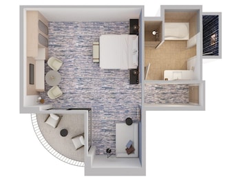 Room, 1 King Bed, Balcony, Corner (Corner)